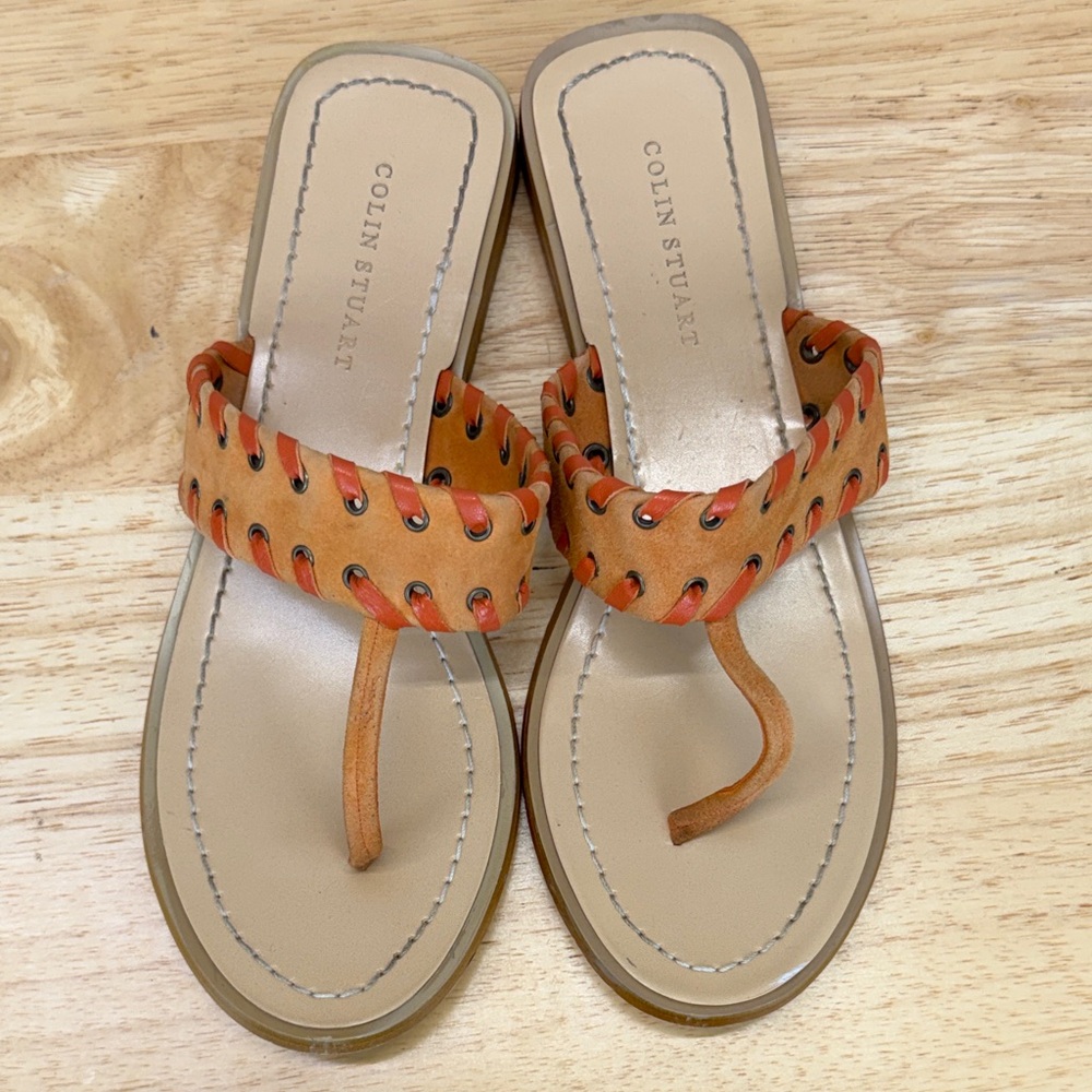 ⭐️Colin Stuart leather braided sandals size 8